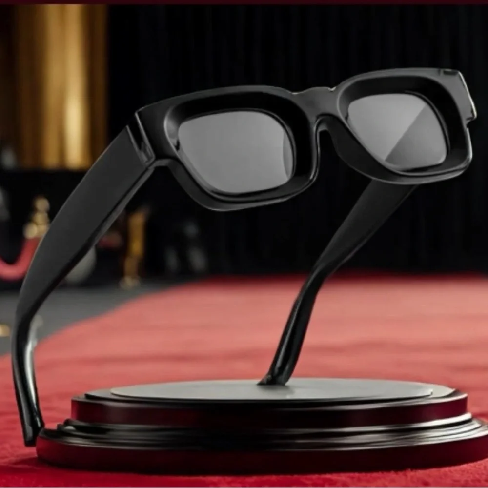 Fashion Men Women Sunglasses Black Lens Square Retro Style‎ New Style Hip Hop